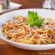 Spaghetti with Butter-Roasted Tomato Sauce