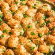 Skillet Tater Tot Chicken Pot Pie