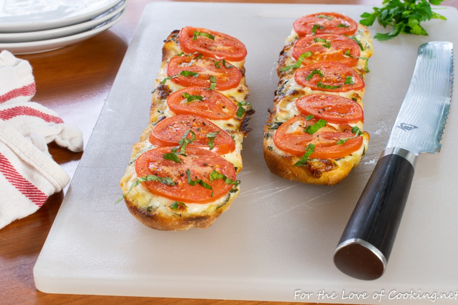 Open Faced Tomato and Mozzarella Sandwich with Basil Aioli | For the ...