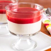 Panna Cotta with Raspberry Coulis