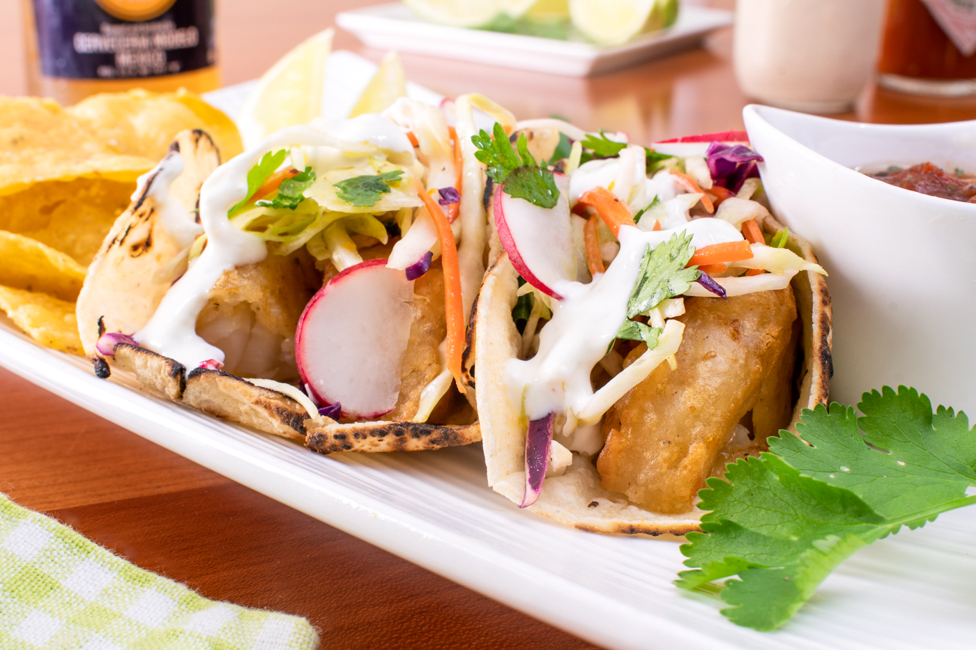 Baja Fish Tacos with Citrus Slaw