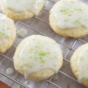 Glazed Lime and Coconut Cookies