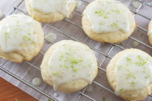 Glazed Lime and Coconut Cookies