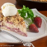 Strawberry Buckle with Pecan Streusel