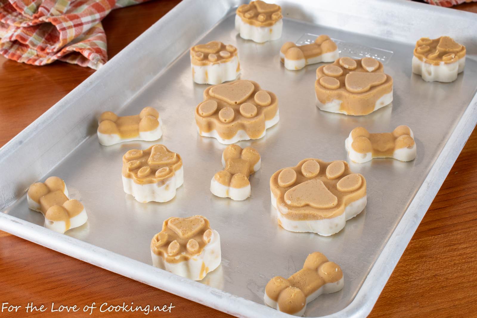 frozen peanut butter banana yogurt dog treats