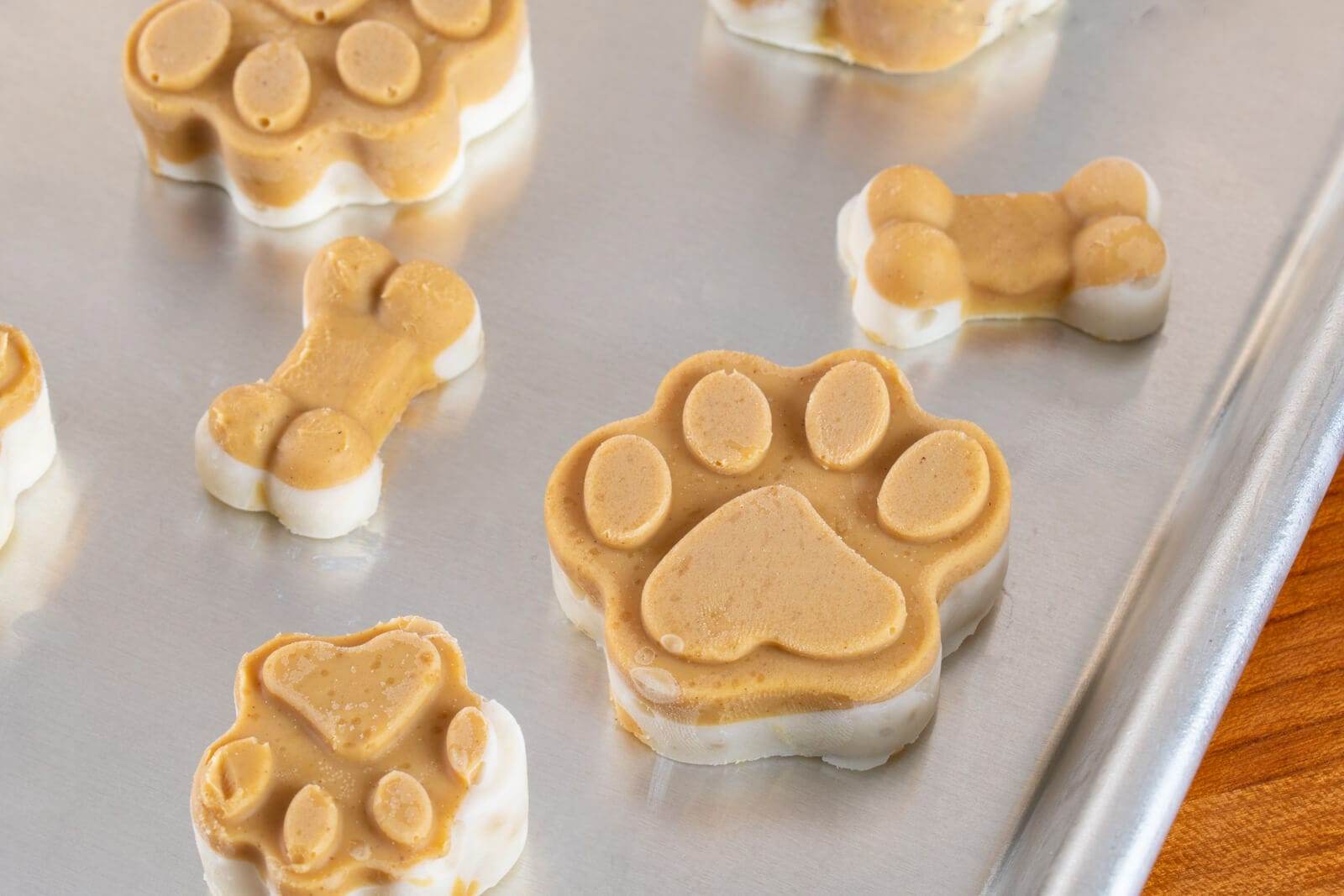 Frozen Peanut Butter & Banana Dog Treats