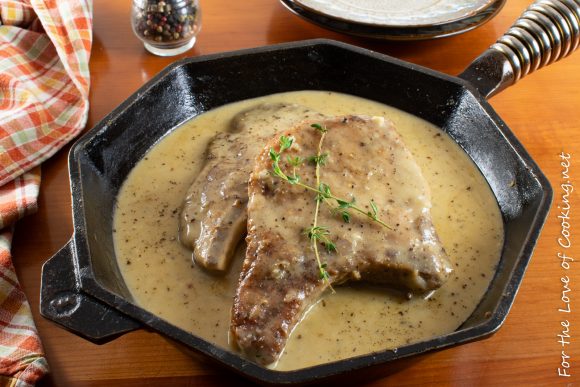 Pork Chops With Peppercorn Sauce For The Love Of Cooking