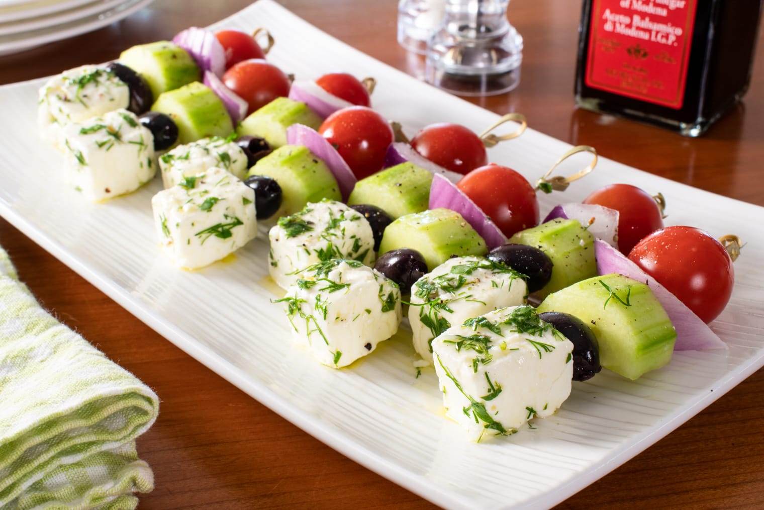 Greek Salad Skewers