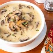 Creamy Roasted Mushroom Soup