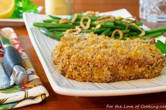 Homemade Shake-and-Bake Pork Chops with Mustard Sauce