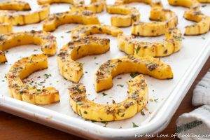 Parmesan Crusted Delicata Squash