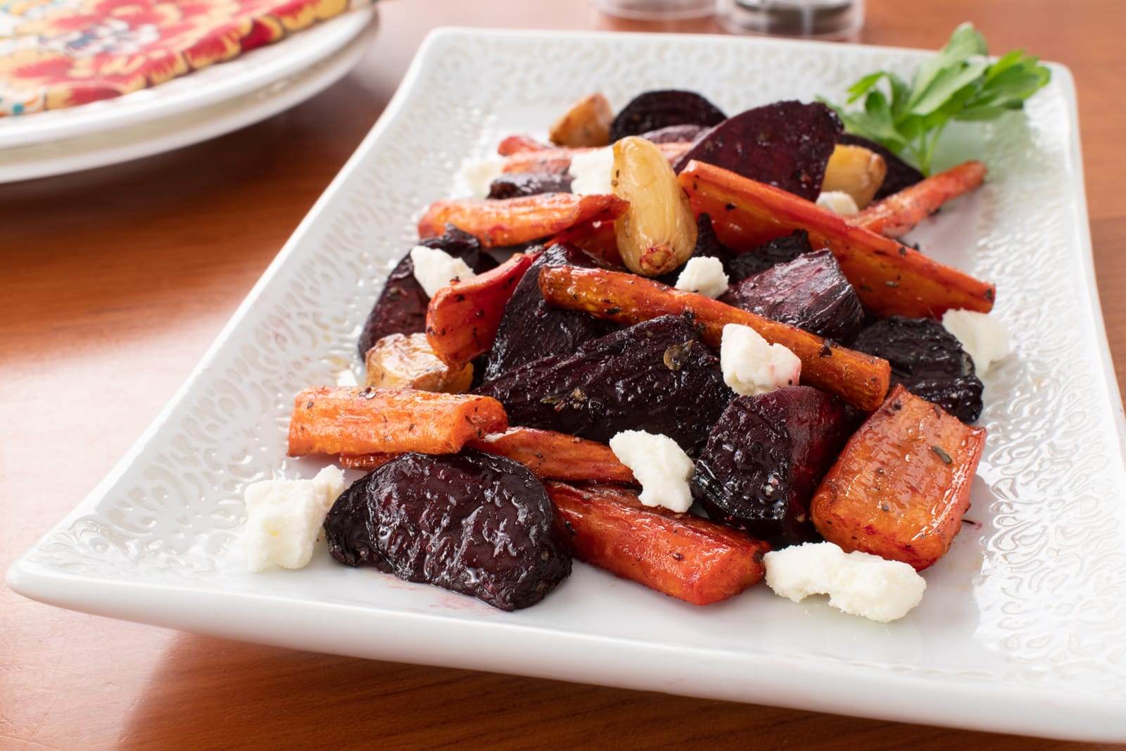 Roasted Beets and Carrots with Feta