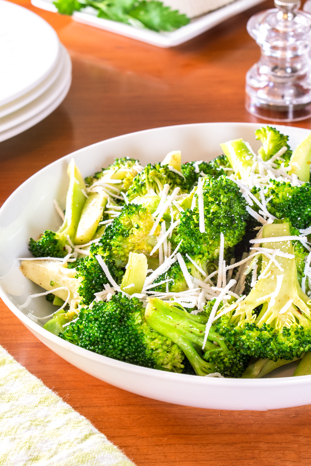 Browned Butter Broccoli with Mizithra Cheese