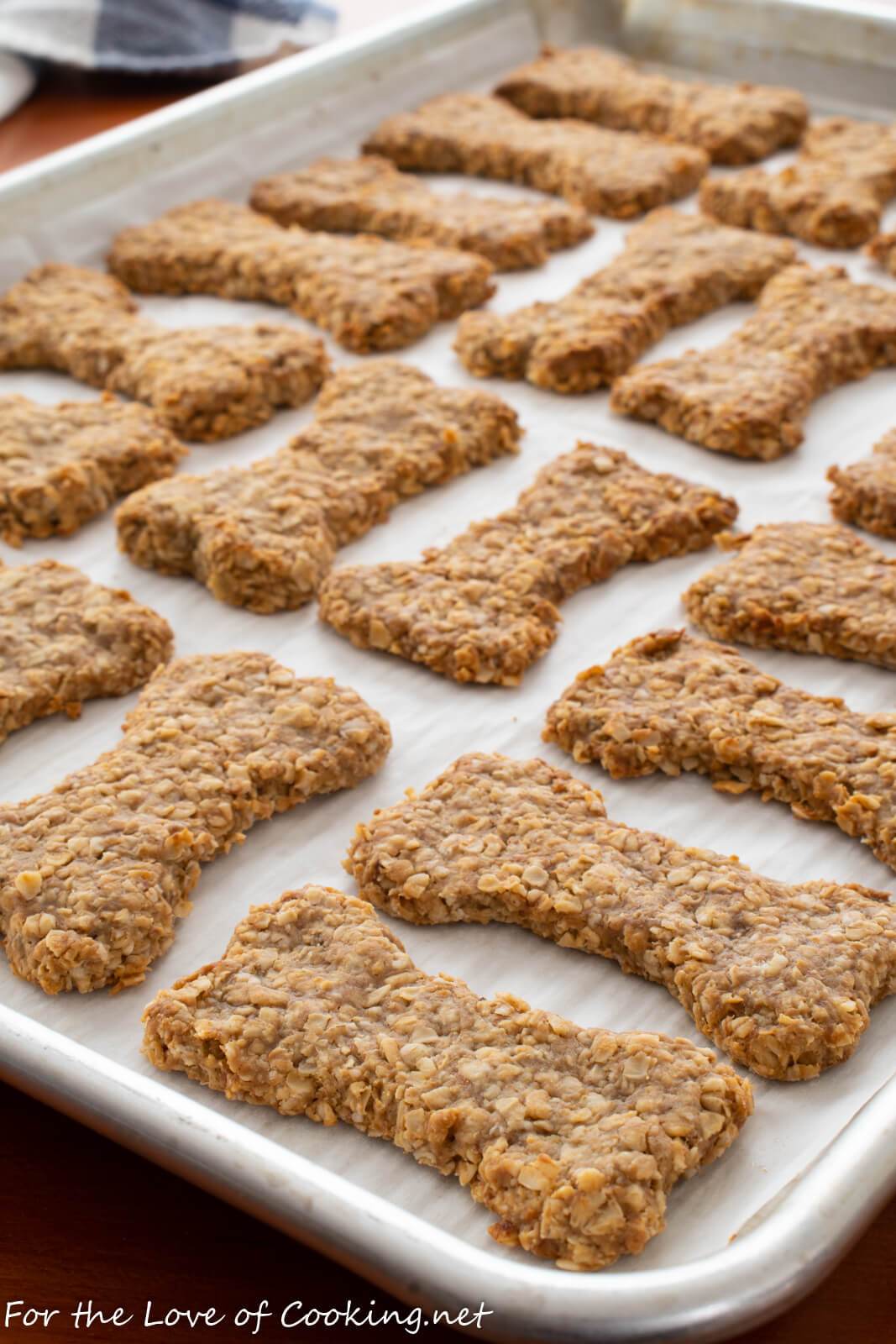 peanut butter banana dog cookies