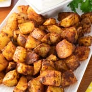 Spicy Potatoes with Lemon-Garlic Aioli