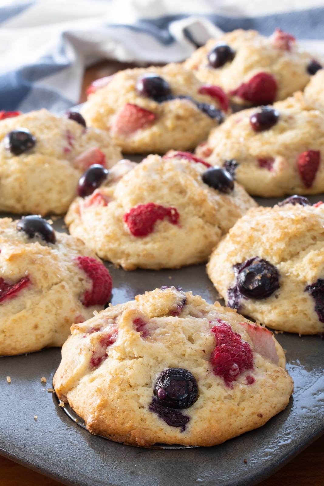 Triple Berry Muffins