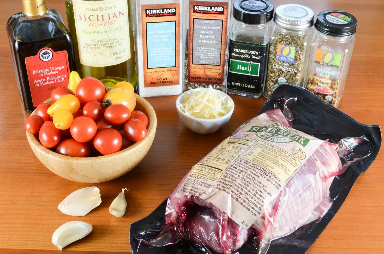 Italian Flank Steak with Balsamic Roasted Tomatoes