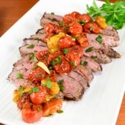 Italian Flank Steak with Balsamic Roasted Tomatoes