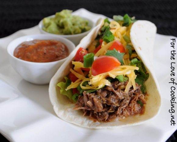 Shredded Beef Soft Tacos