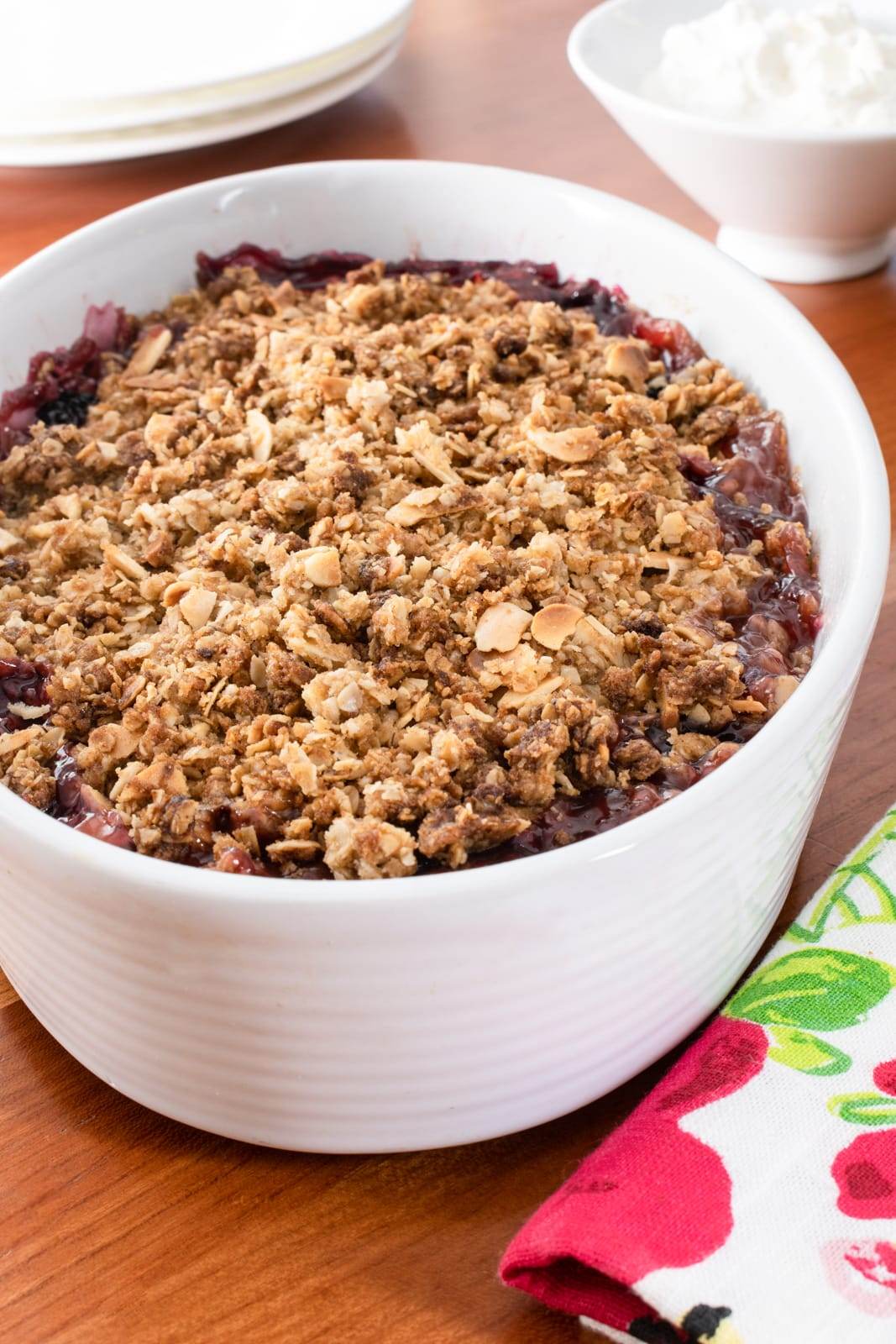 Blackberry and Nectarine Crisp