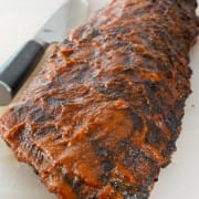 Oven-Roasted Baby Back Ribs with Barbecue Sauce