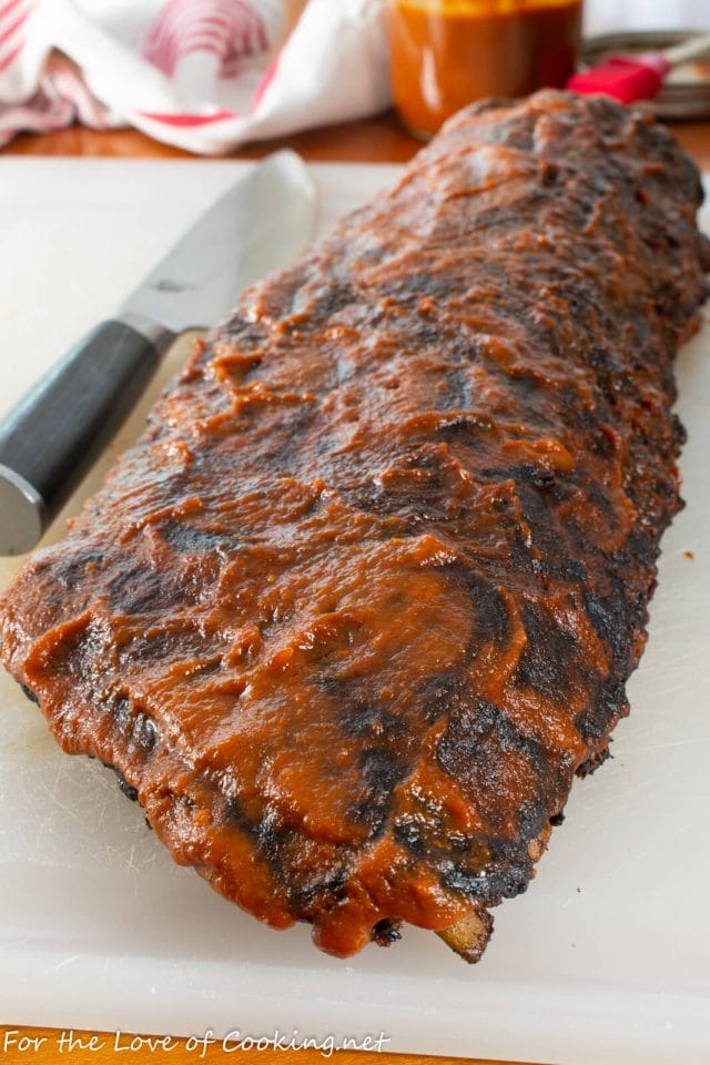 OvenRoasted Baby Back Ribs with Barbecue Sauce For the Love of Cooking