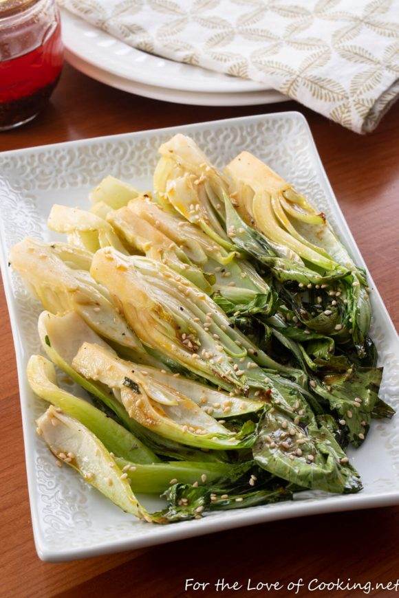 Roasted Baby Bok Choy