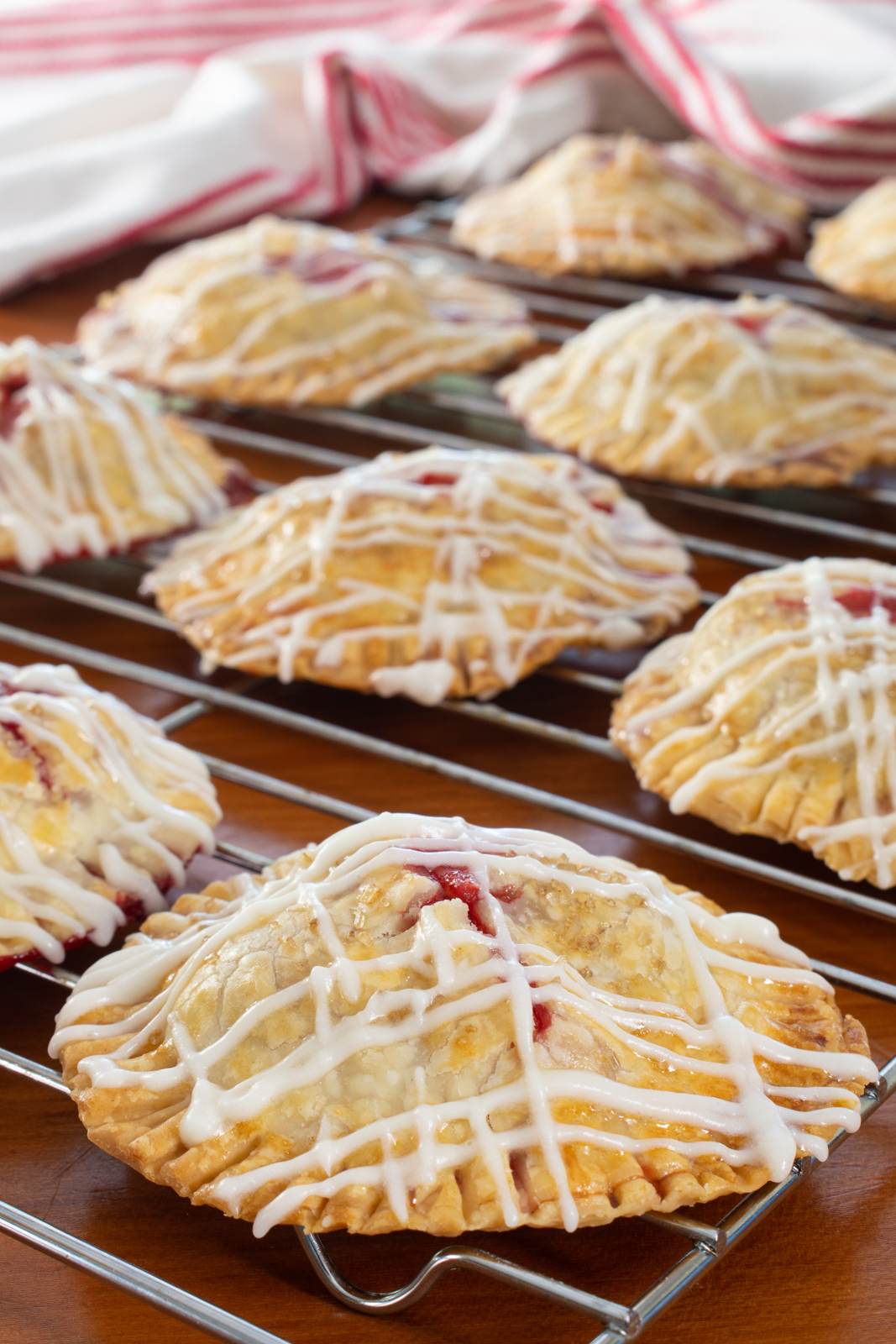 Strawberry Hand Pies with Vanilla Glaze