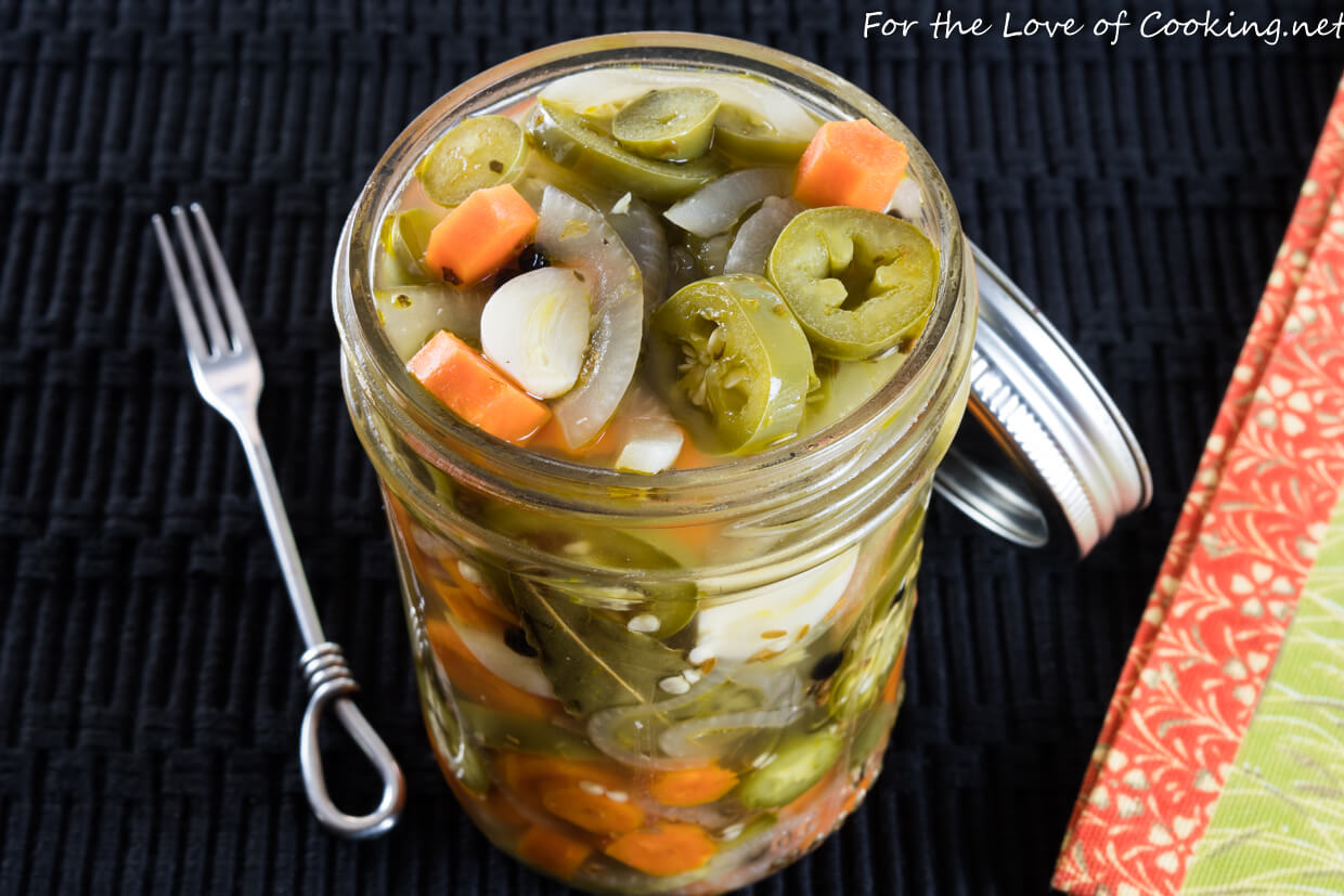 Taqueria Style Pickled Jalapenos and Carrots