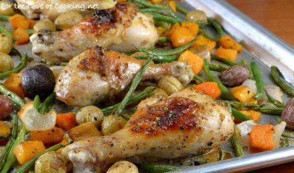 Sheet Pan Maple-Mustard Roasted Chicken