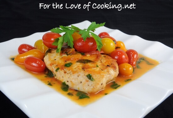 Chicken Breasts with Tomato Herb Pan Sauce
