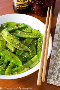 Spicy Snow Peas with Ginger