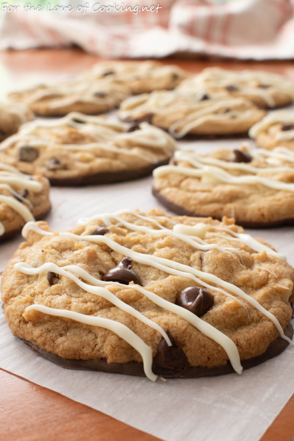 Chocolate Dipped Double Chocolate Chip Cookies For The Love Of Cooking 4069