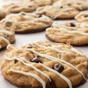 Chocolate-Dipped Double Chocolate Chip Cookies