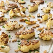 Roasted Cauliflower with Garlic and Pine Nuts
