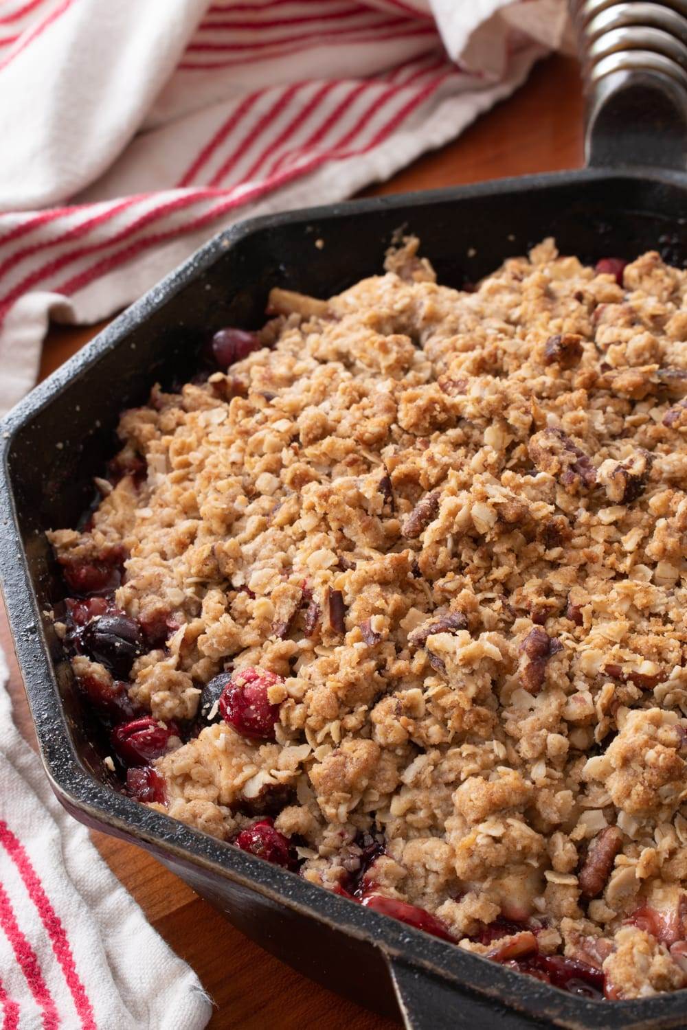 Apple, Cranberry, and Pear Crisp