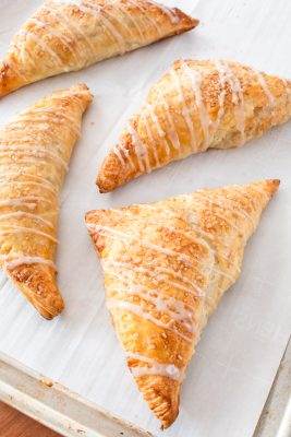 Apple Turnovers with Cinnamon Glaze