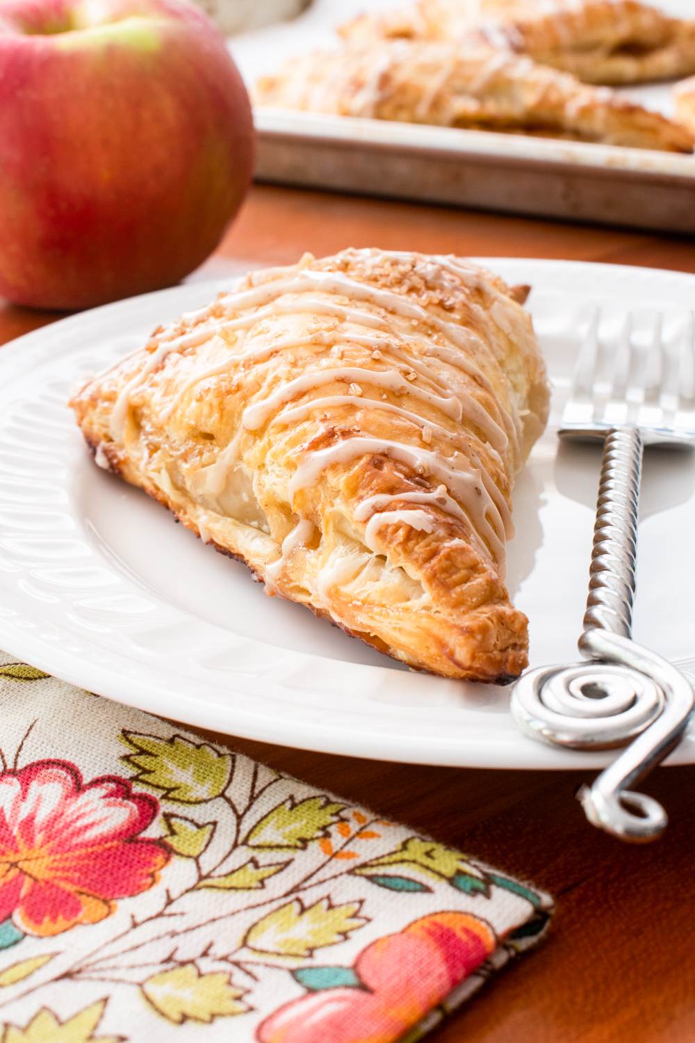 Apple Turnovers with Cinnamon Glaze