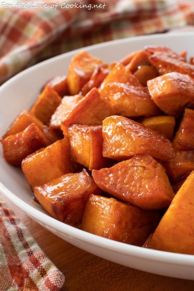 Honey Butter Roasted Sweet Potatoes With Cinnamon | For The Love Of Cooking