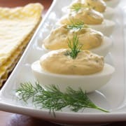 Deviled Eggs with Fresh Dill and Lemon
