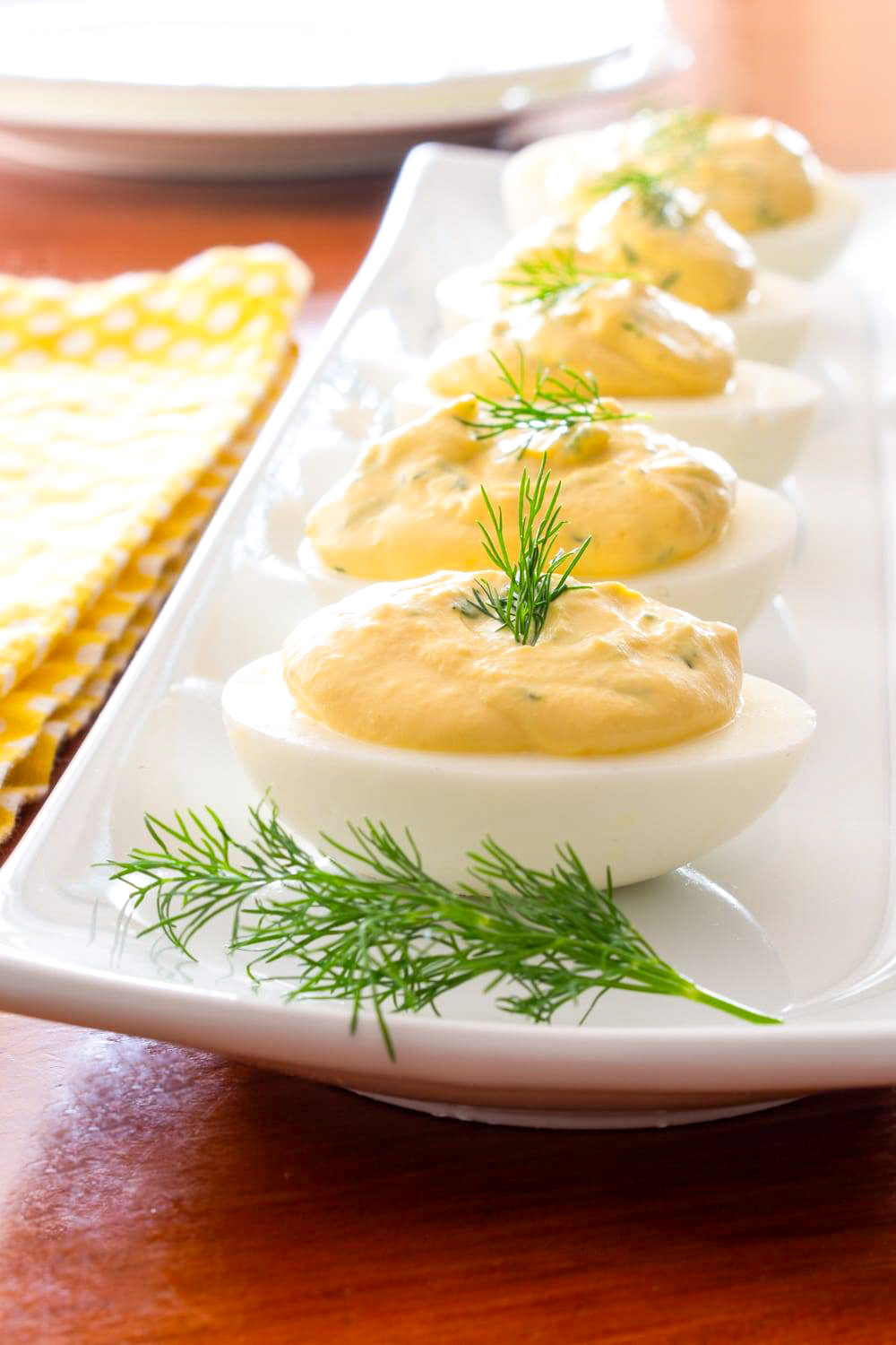 Deviled Eggs with Fresh Dill and Lemon
