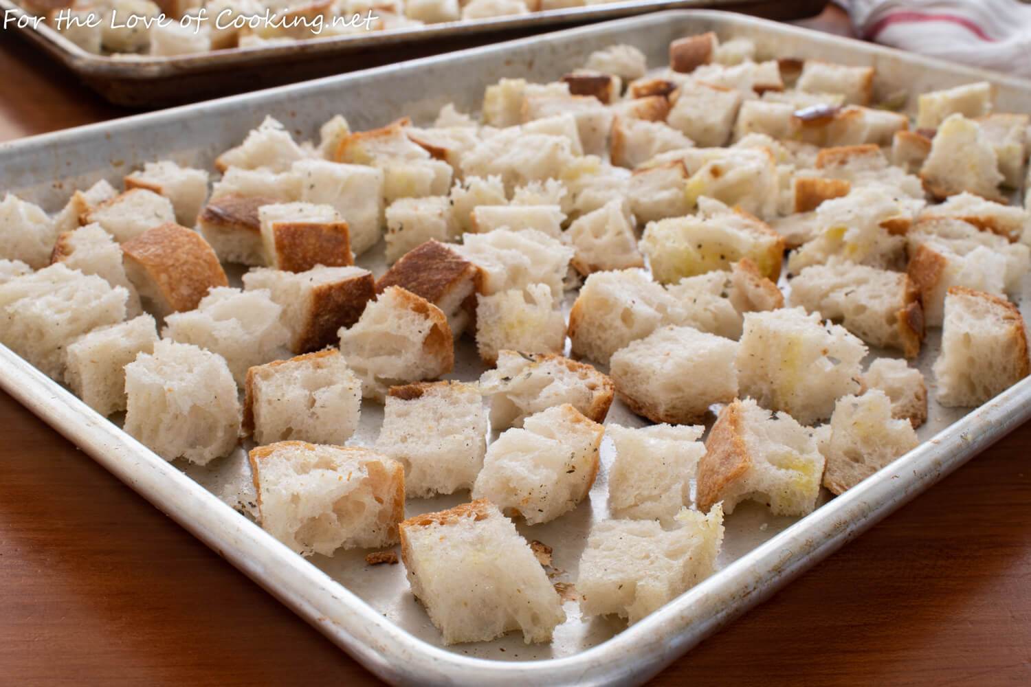 Homemade Bread Cubes For Stuffing For The Love Of Cooking