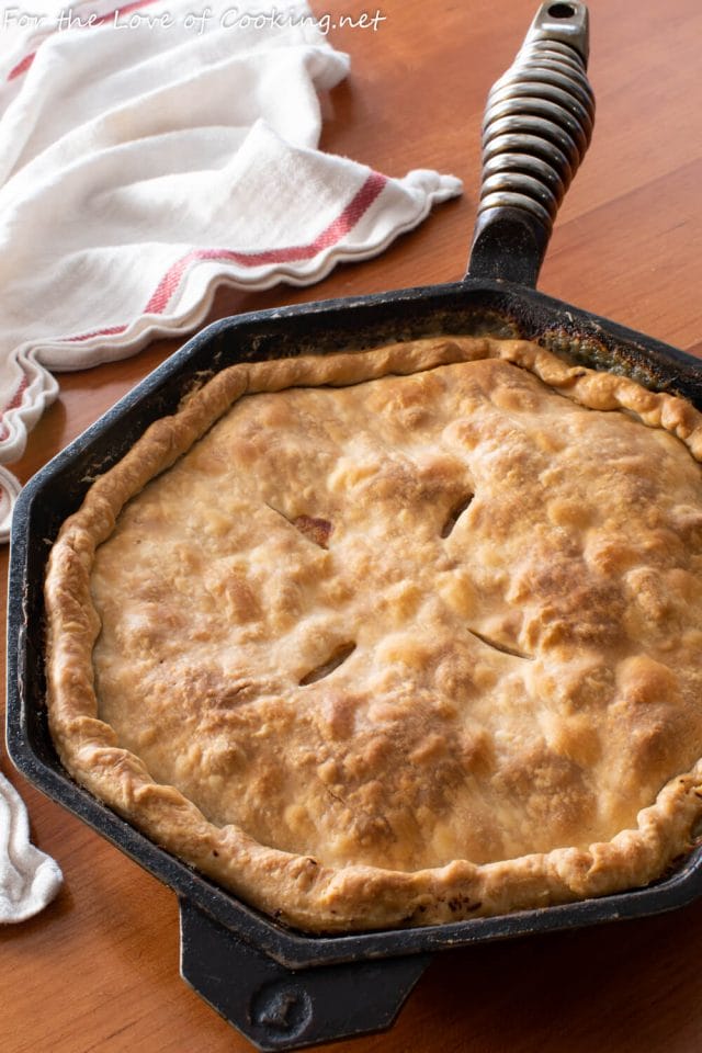 Skillet Turkey Pot Pie | For the Love of Cooking