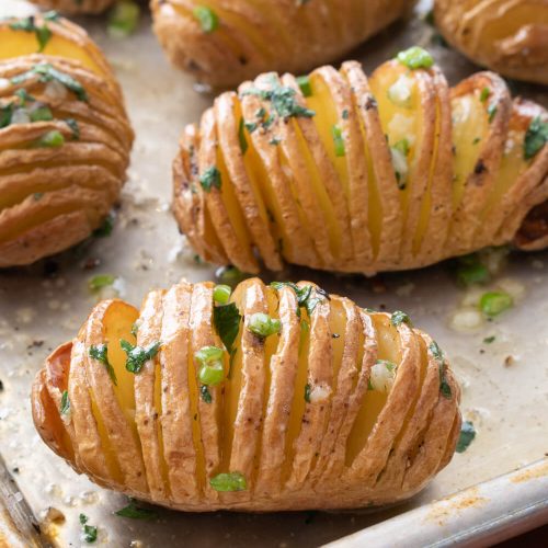 Baby Hasselback Potatoes with Herb Garlic Butter | For the Love of Cooking