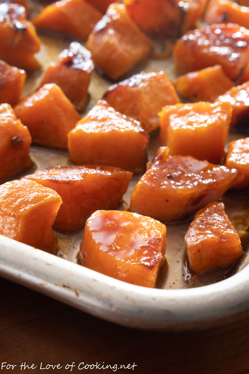 Maple Brown Butter Roasted Sweet Potatoes