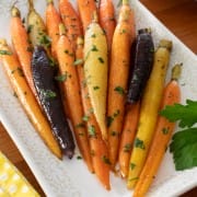 Brown Butter-Maple Glazed Heirloom Carrots