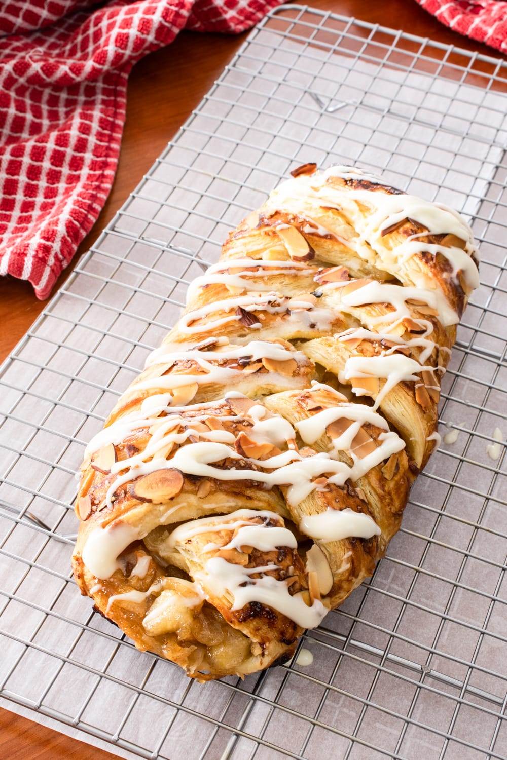 Glazed Apple Danish Braid