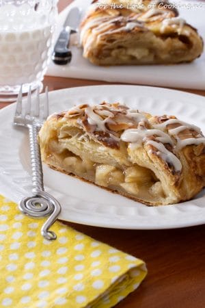 Glazed Apple Danish Braid For The Love Of Cooking