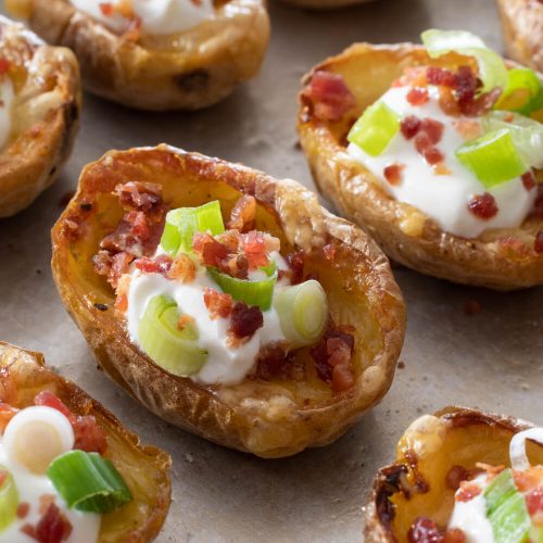 Mini Potato Skins | For the Love of Cooking