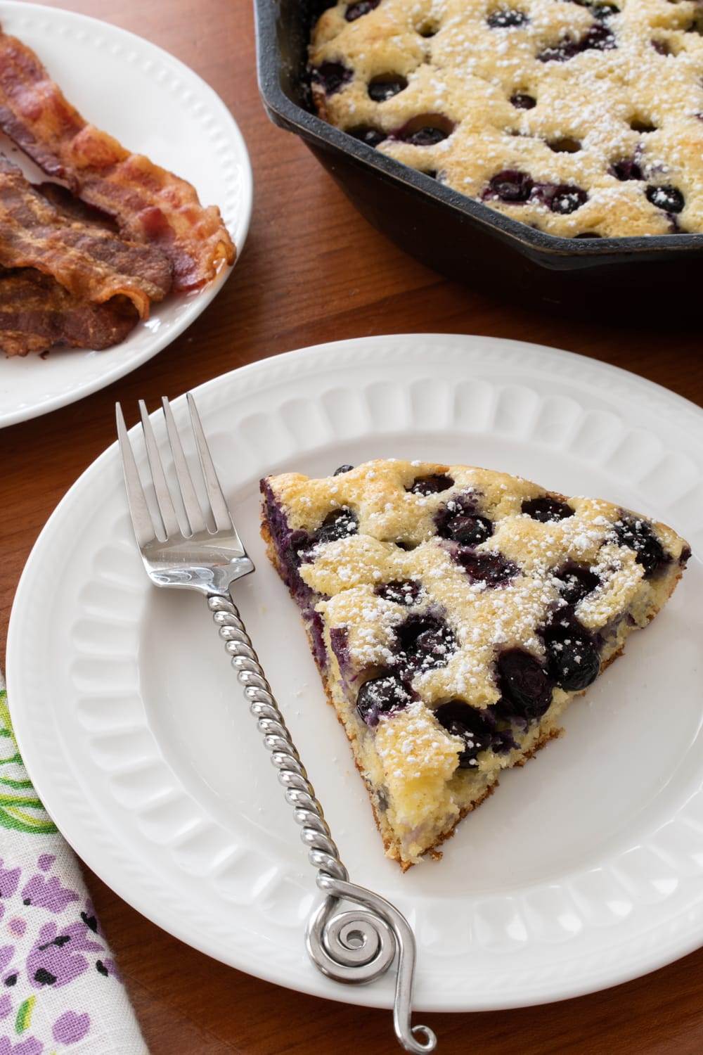 Oven-Baked Blueberry Pancake